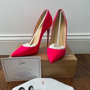 Christian Louboutin So Kate 120 fushia/white 39.5